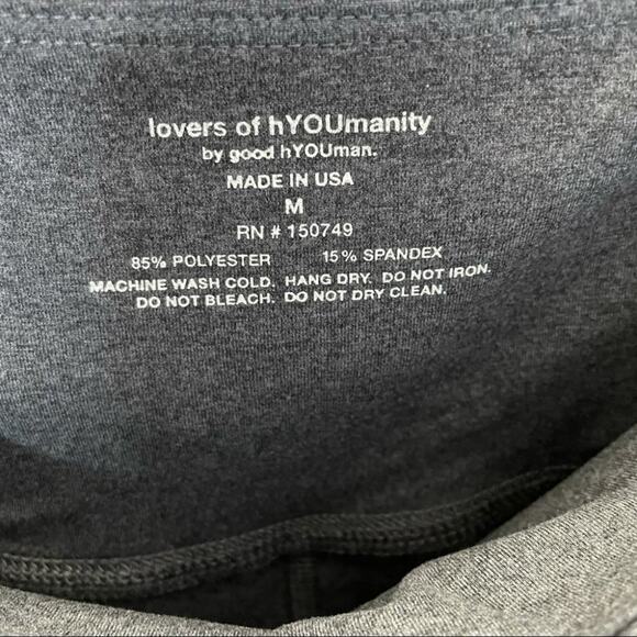 Lovers of hYOUmanity Grey High Waist Leggings women's Medium - Picture 9 of 9